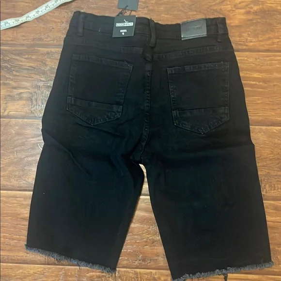 Rock Salt women’s Jean shorts black size 12 - Picture 4 of 4